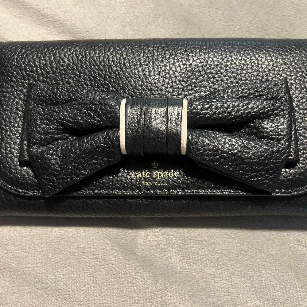 Kate Spade NY Rosewood Place Milou Clutch Wallet Black/cement